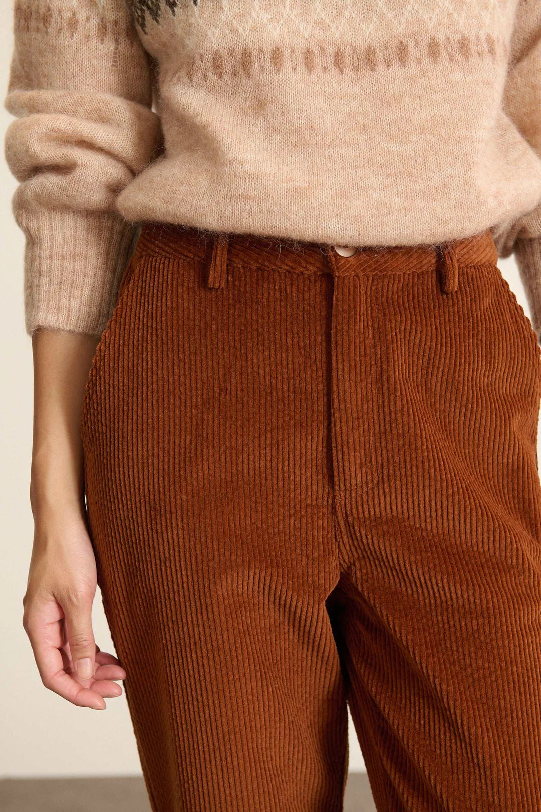 Classic Corduroy Trousers in Cinnamon