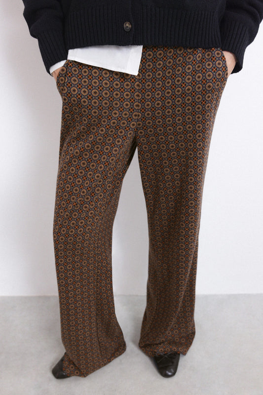 Printed Jersey Trousers