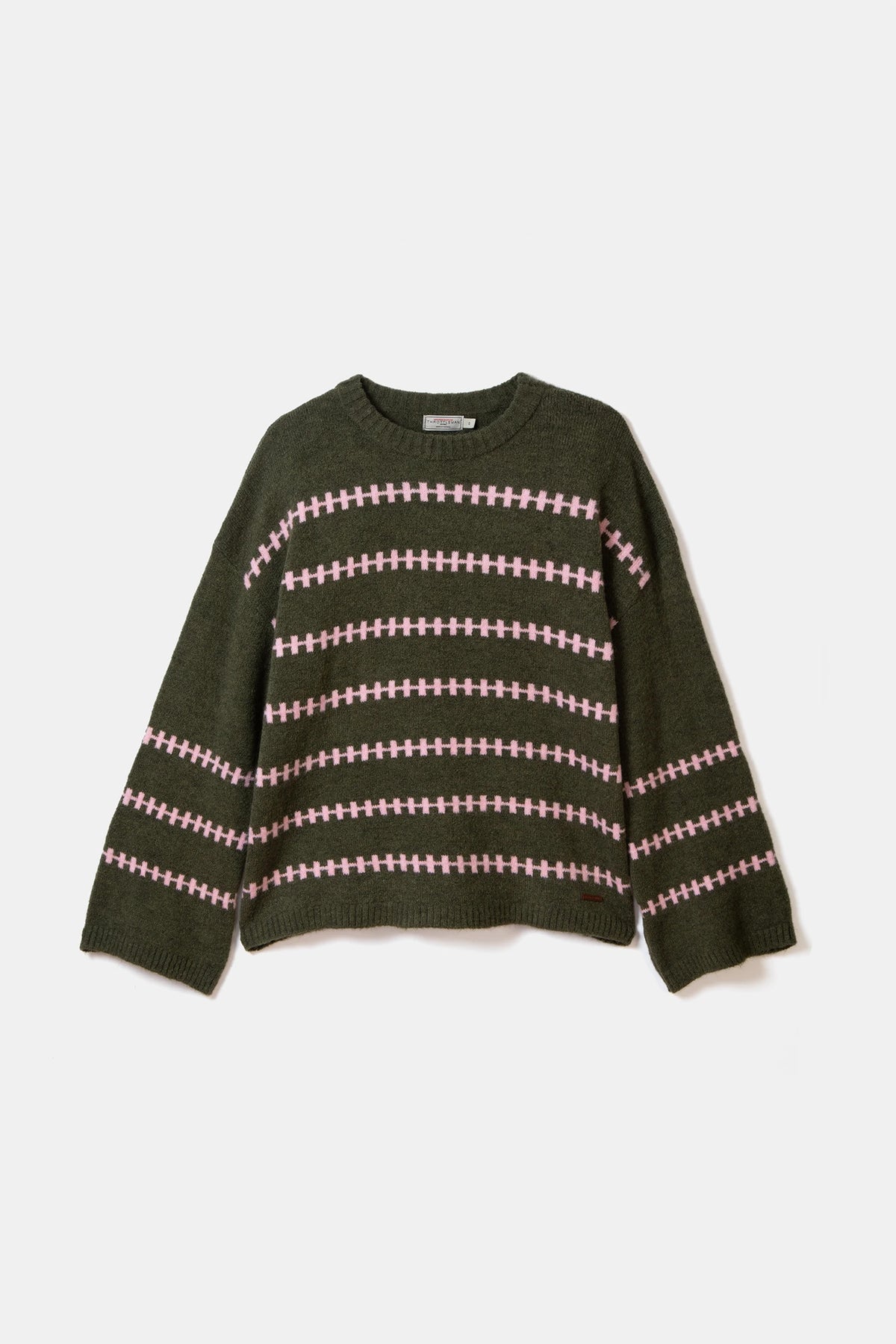 Asli Jacquard Jumper in Green