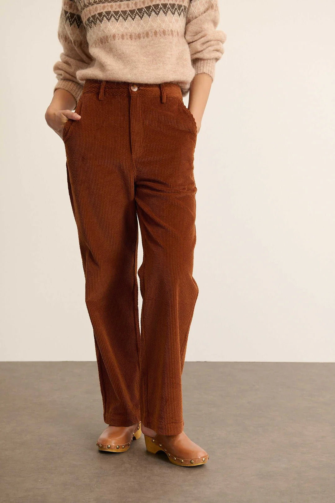Classic Corduroy Trousers in Cinnamon