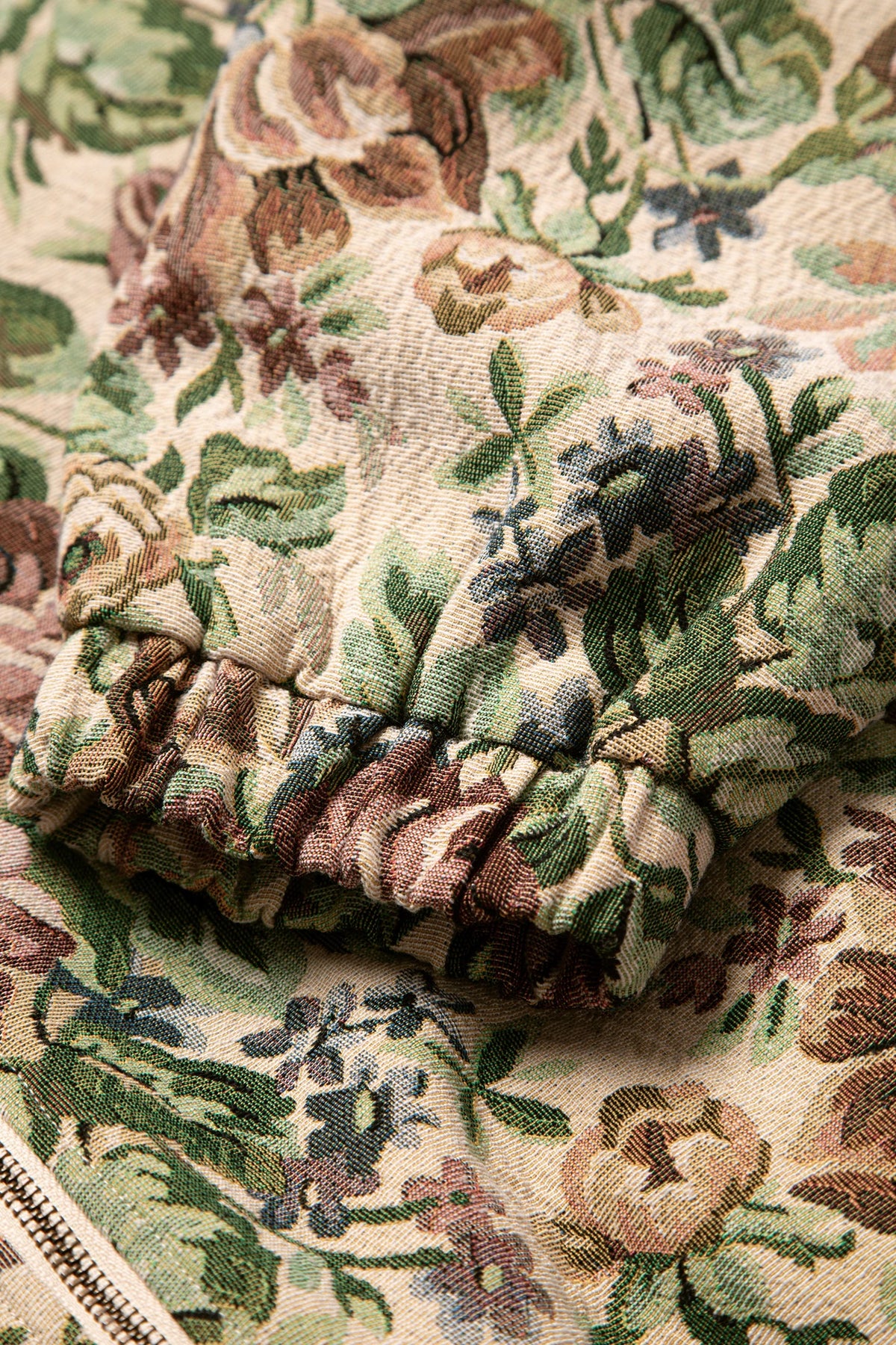 Floral Jacquard Bomber Jacket