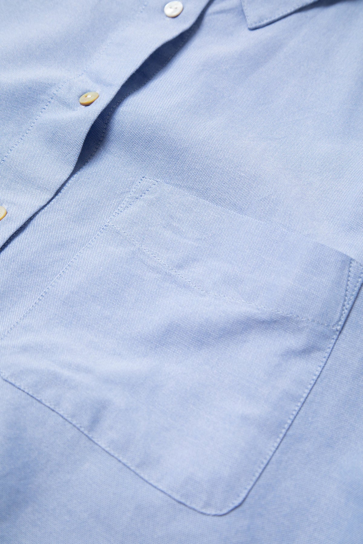 Sky Blue Cropped Oxford Shirt