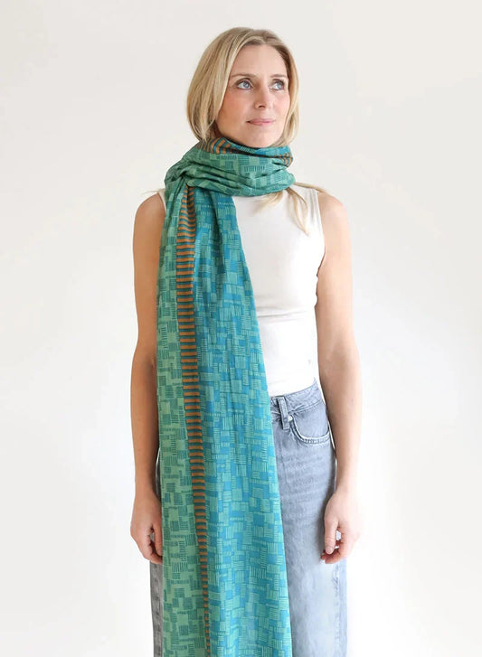 Greta Green 100% Organic Cotton Scarf