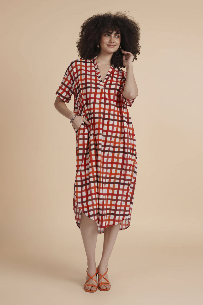 Rudi Red Check Dress