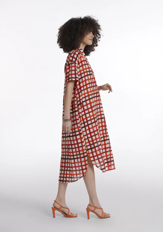 Rudi Red Check Dress