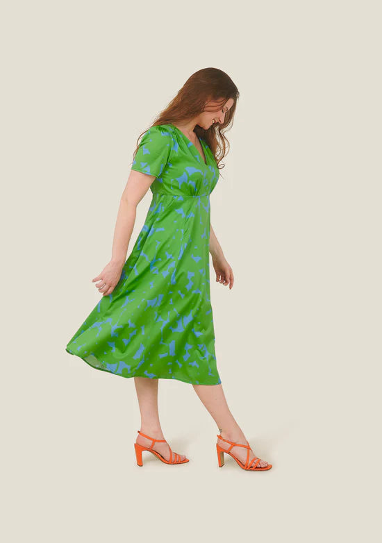 Recto Ombres Green Dress
