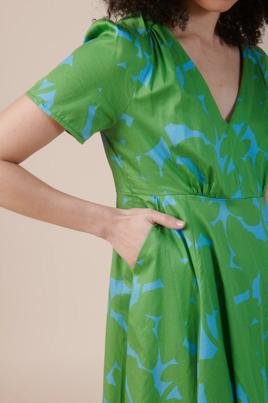 Recto Ombres Green Dress