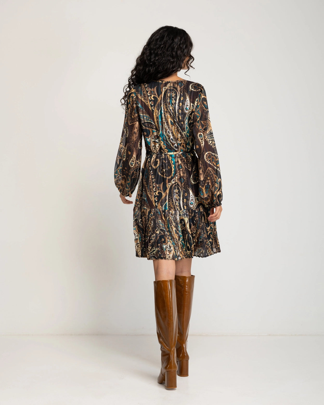 Adelia Pleated Dress