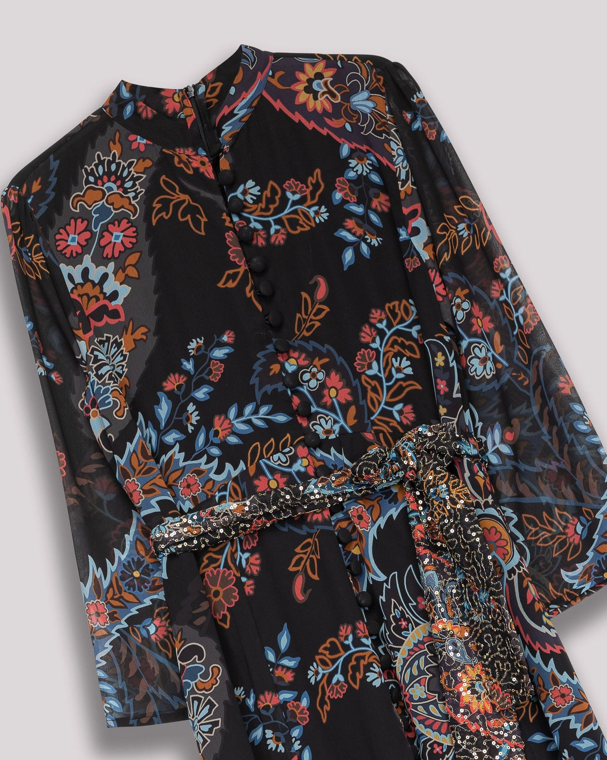 Magnolia Long Floral Print Dress