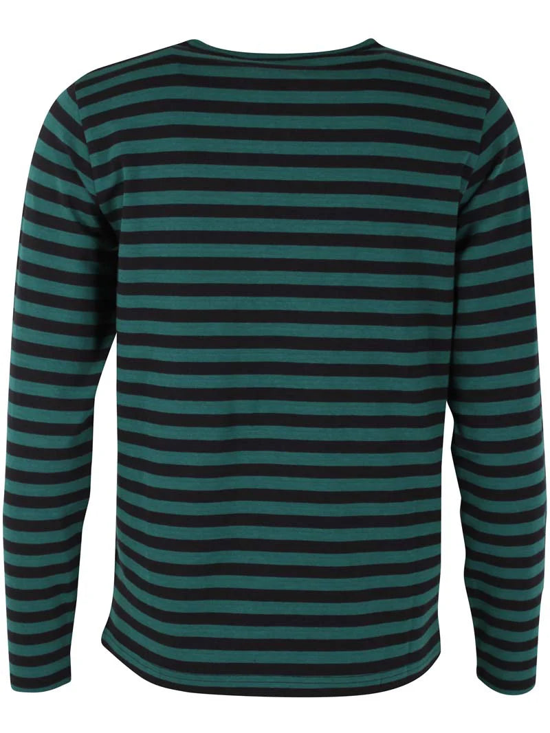 Danejubii Modal Stripped Tee Black-Green by Danefae