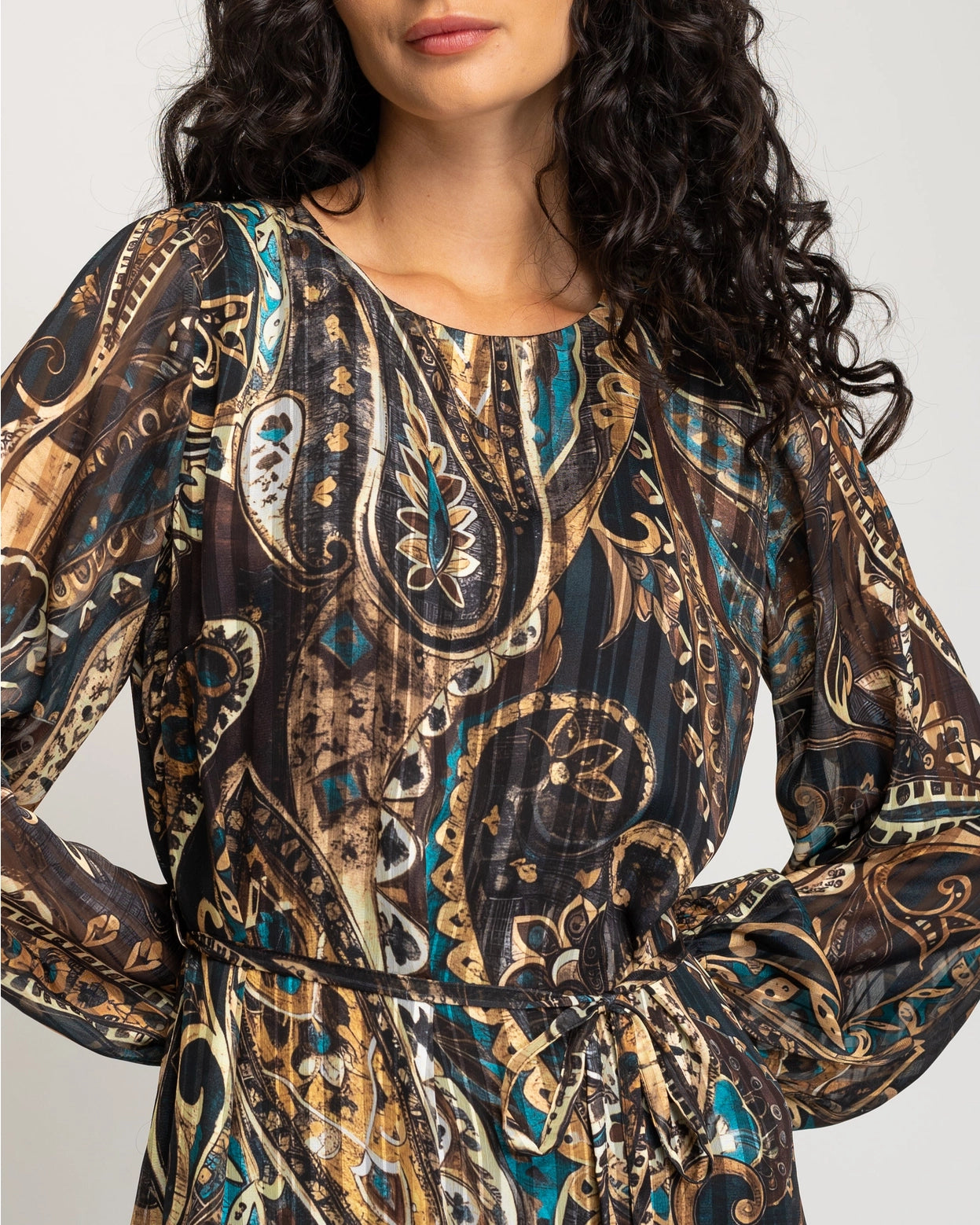 Adelia Pleated Dress