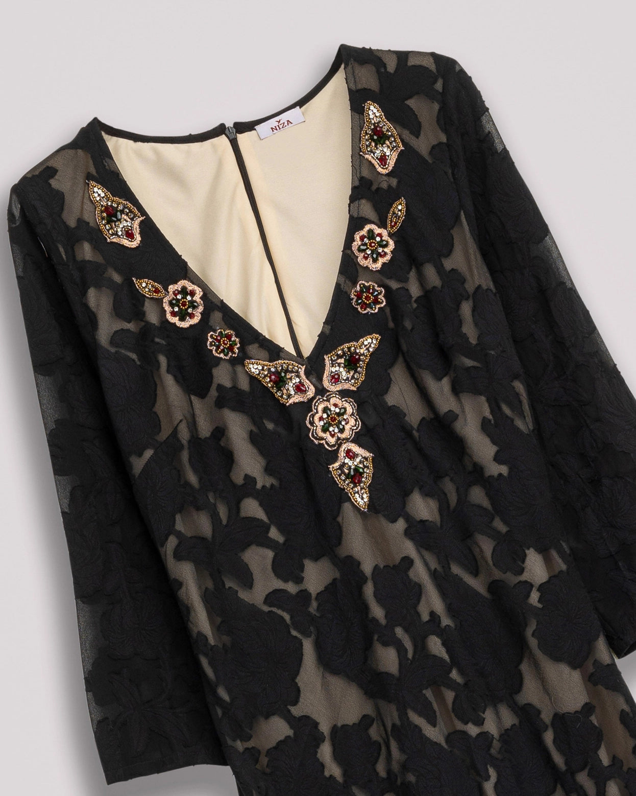 Ambria Black Velvet Dress