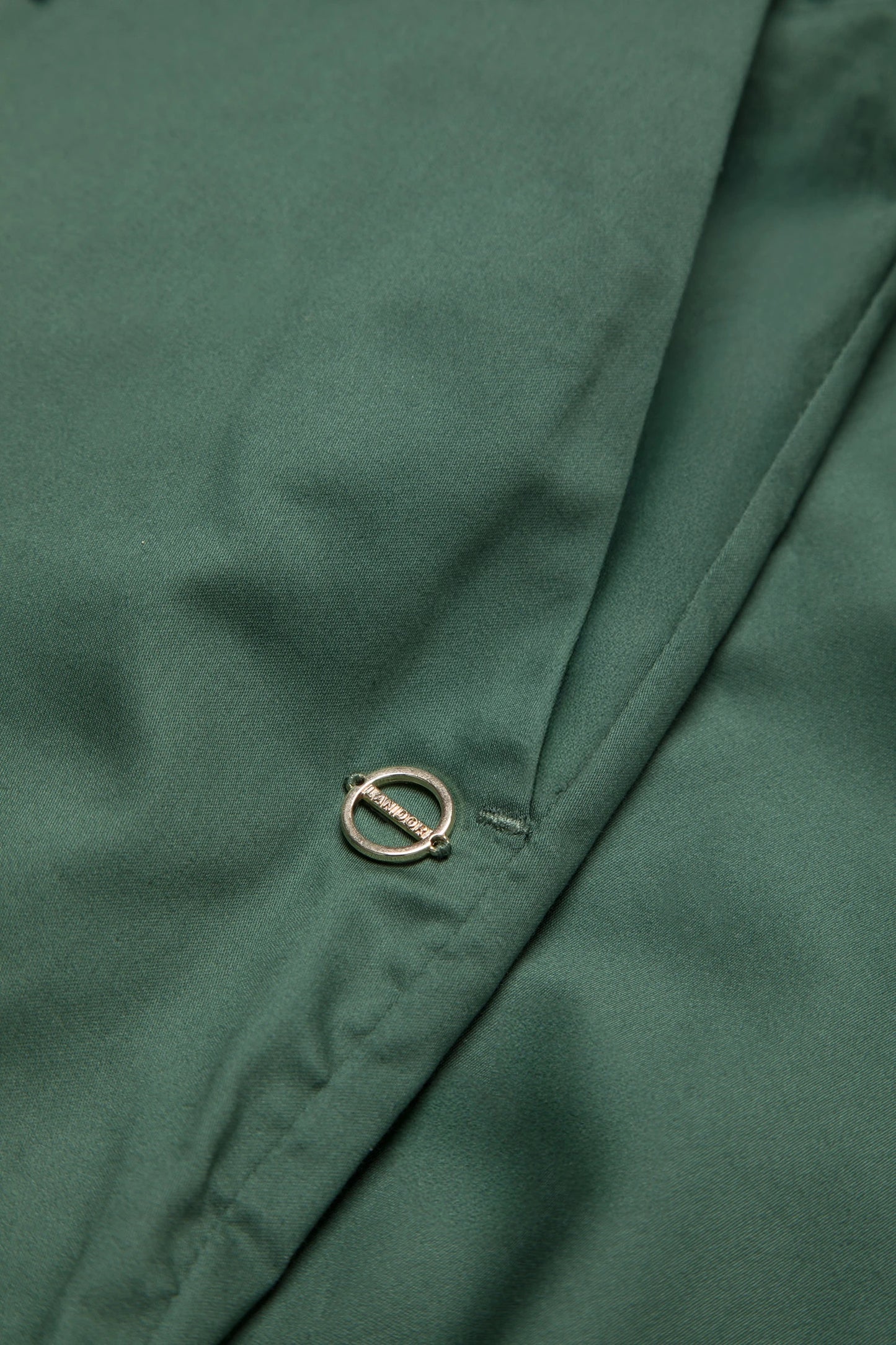 Wide-leg Plain Trousers in Green