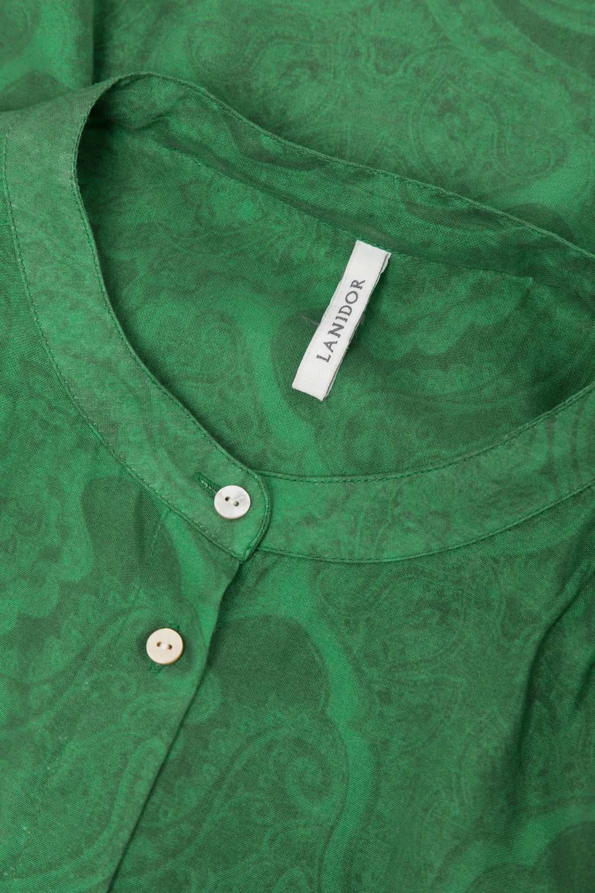 Green With Envy Paisley Blouse