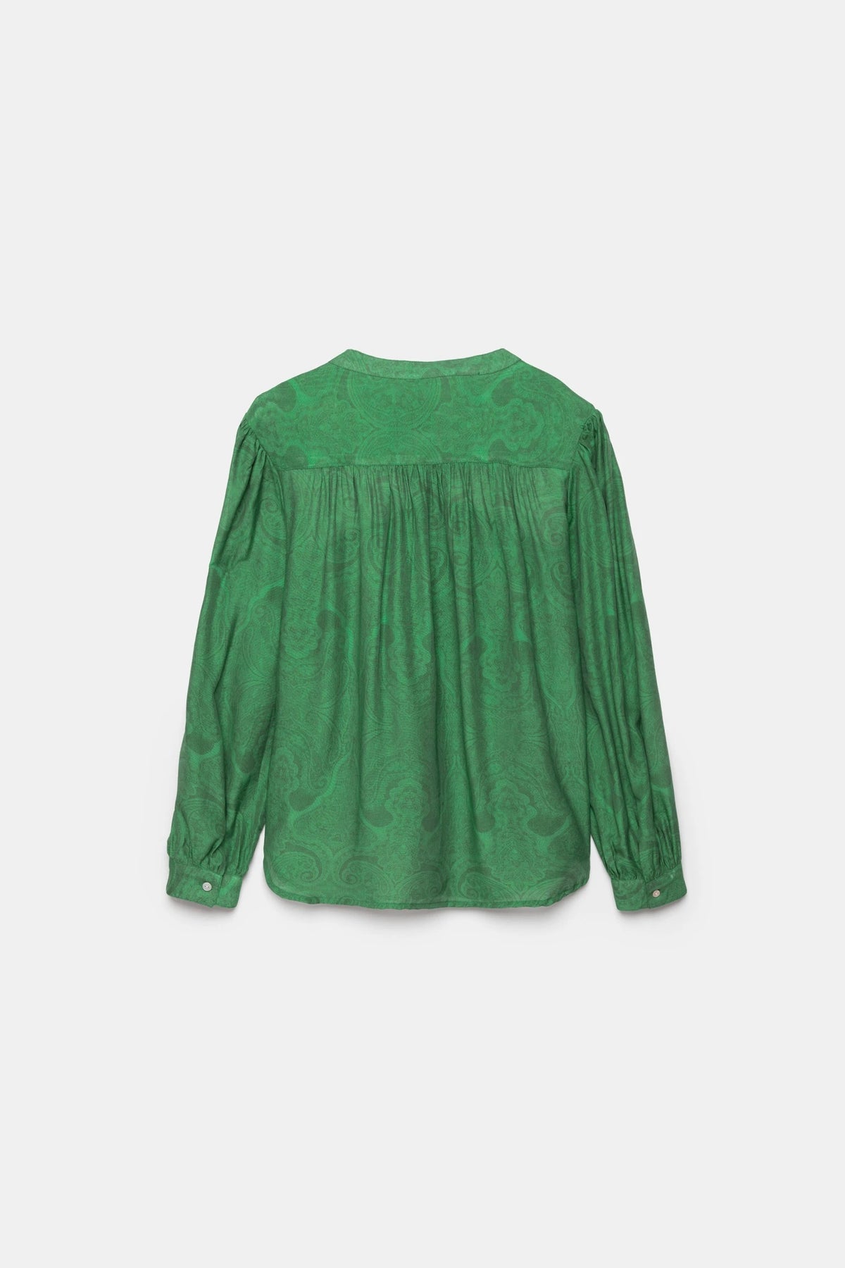 Green With Envy Paisley Blouse