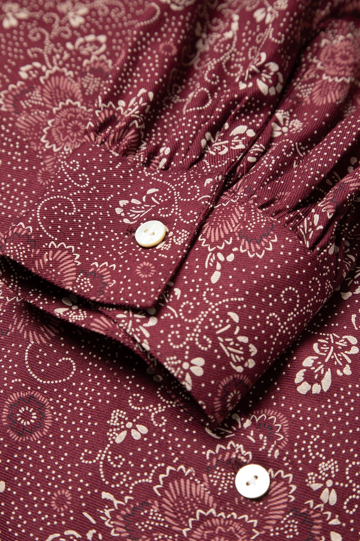 Petal Mischief Burgundy Floral Shirt