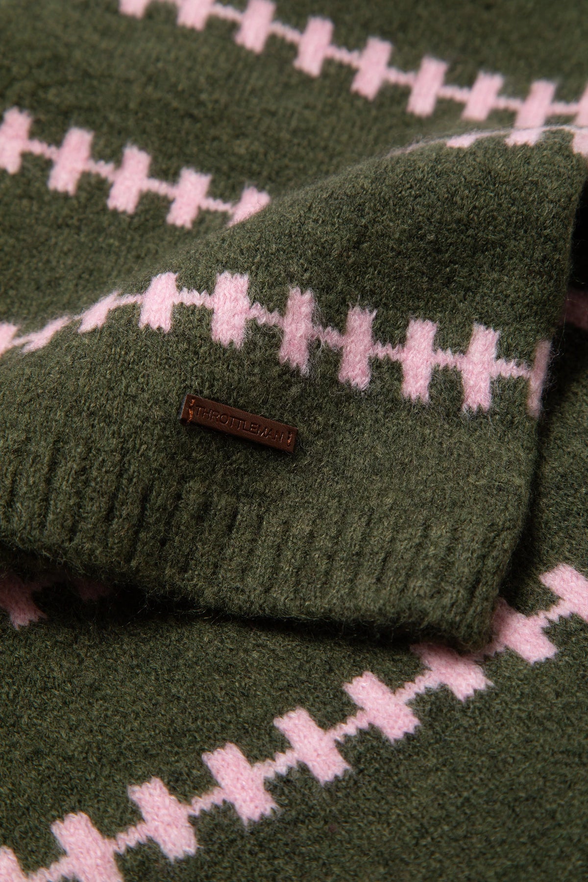 Asli Jacquard Jumper in Green
