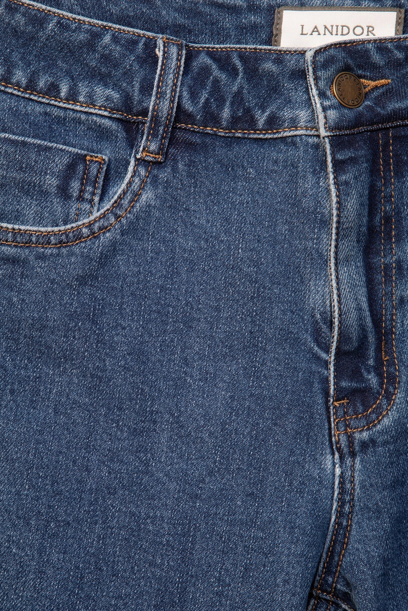 Plain Blue Denim Trousers