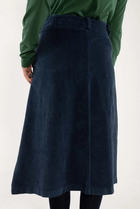 Danesweetie Cord Skirt in Navy by Danefae