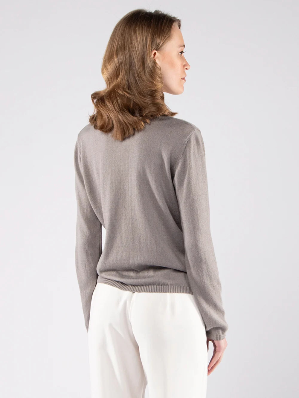 Cotton Cardigan in Grey