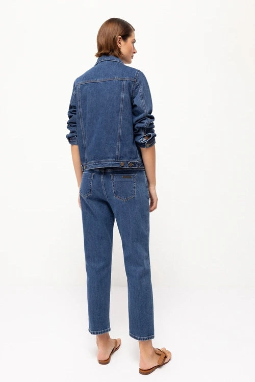 Plain Blue Denim Trousers