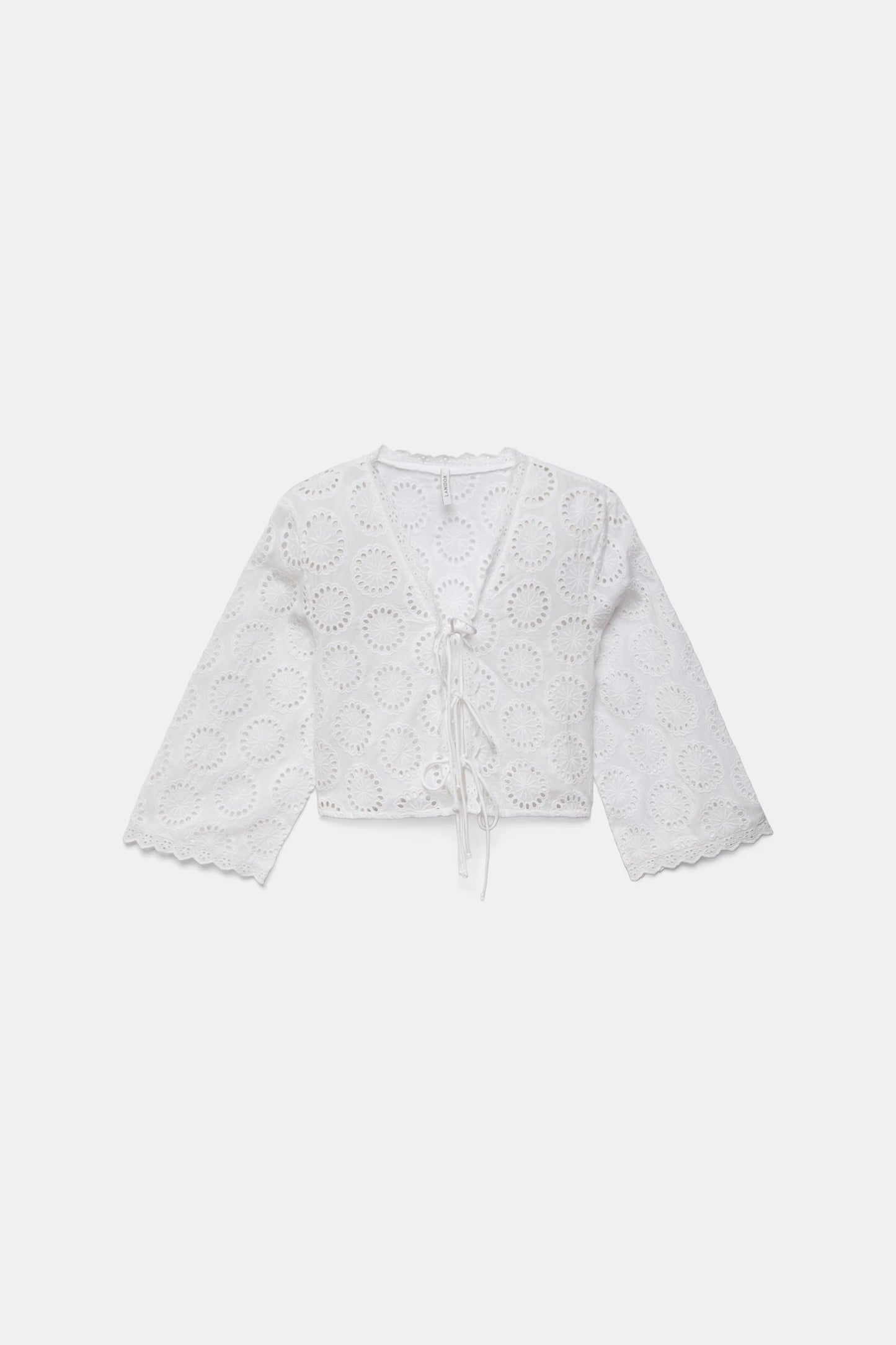 Abare Embroidered Blouse in White