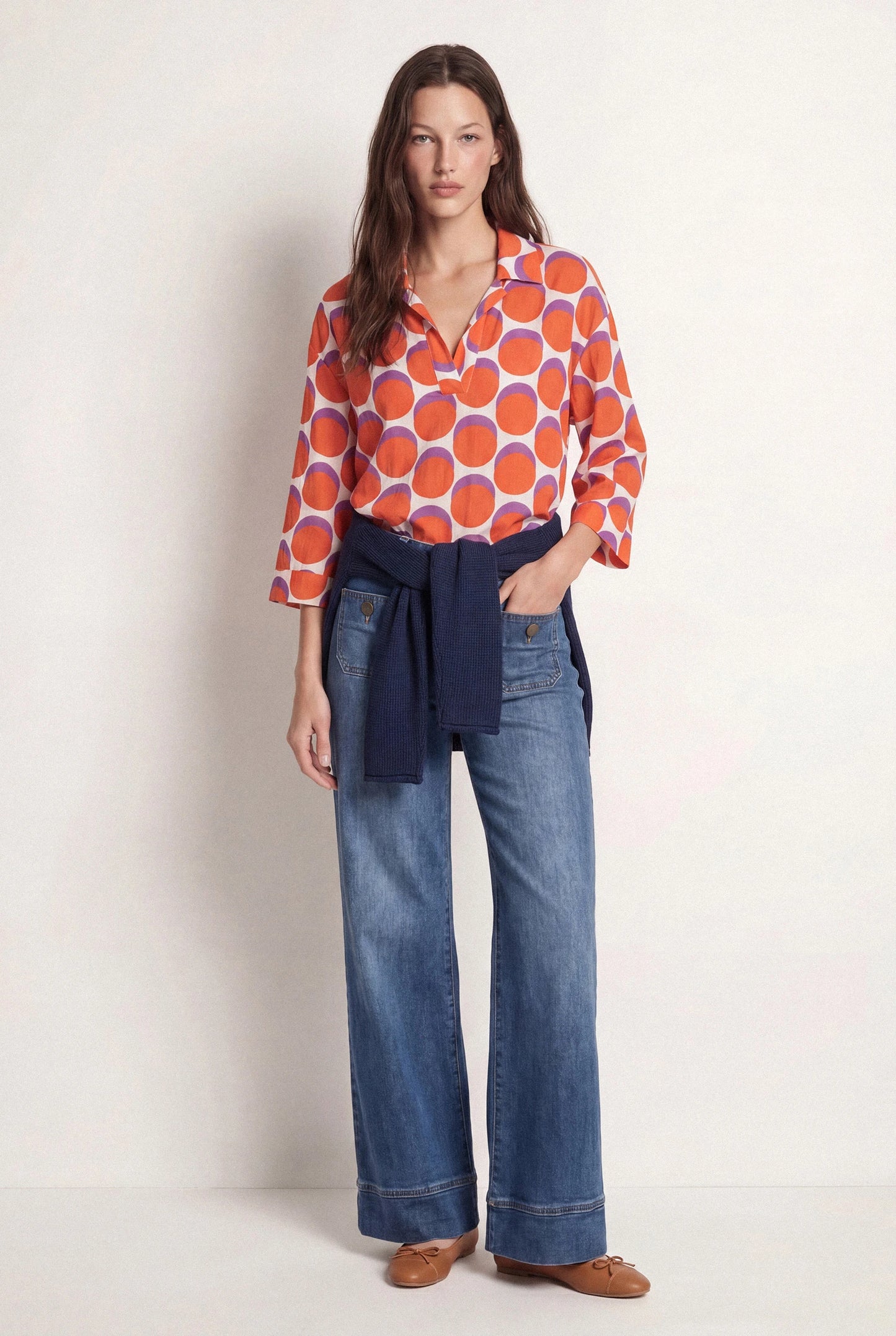 Autazes Polka Dot Blouse