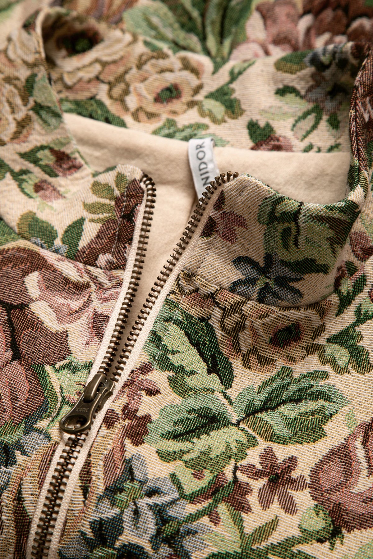 Floral Jacquard Bomber Jacket