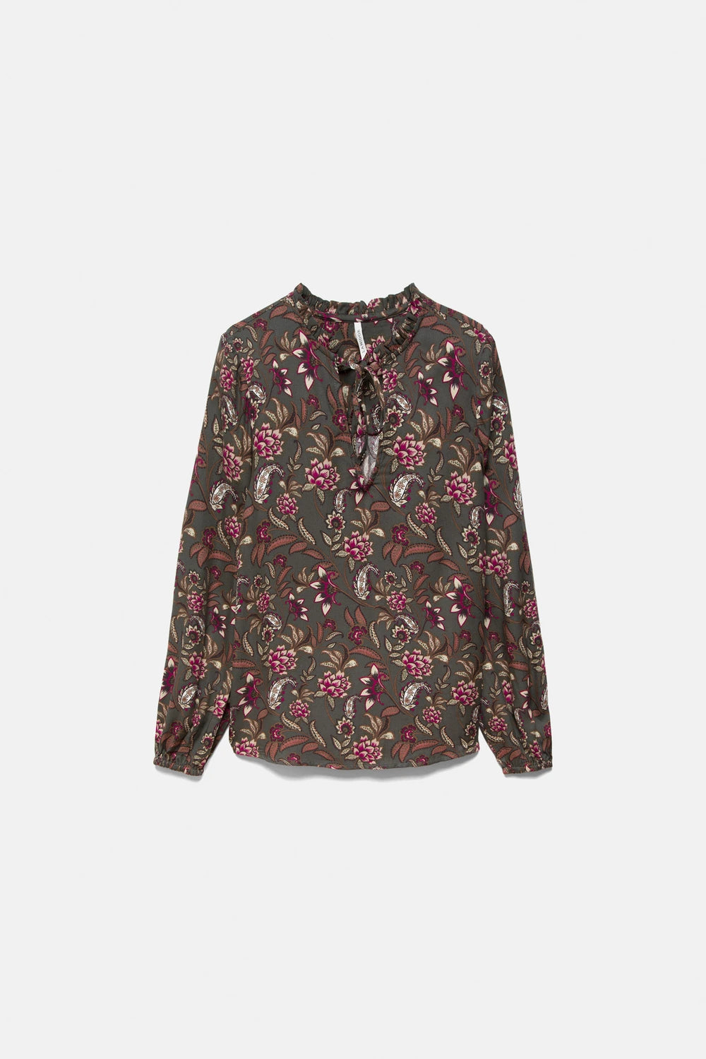 Floral Print Blouse in Anthracite