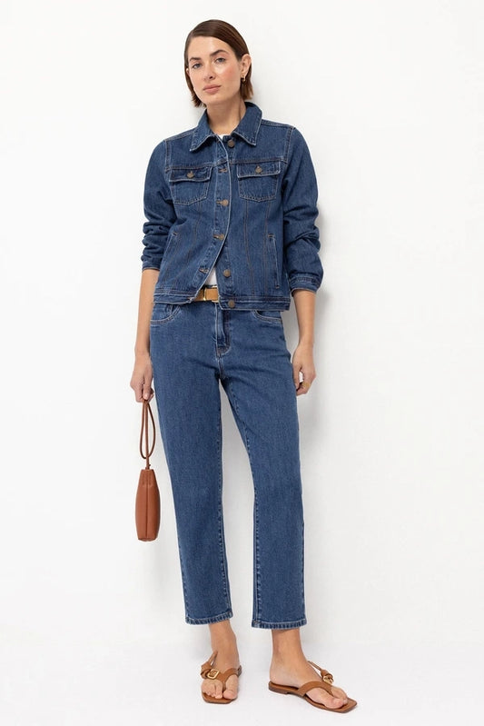 Plain Blue Denim Trousers
