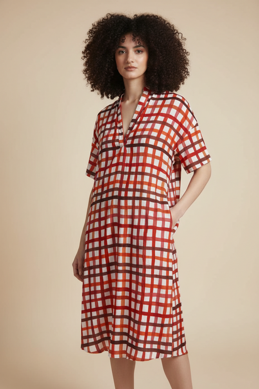 Rudi Red Check Dress