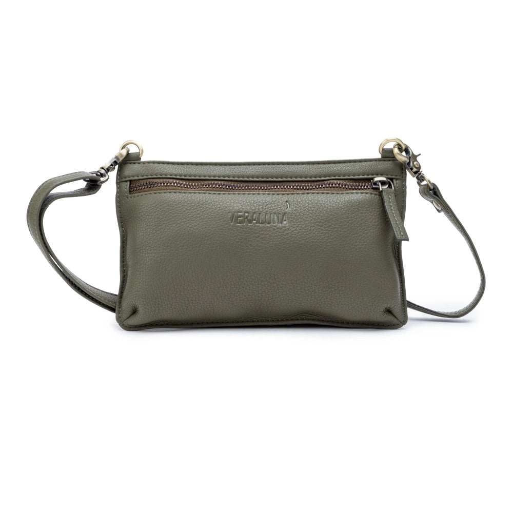 Nesak Crossbody Bag in Khaki Green — Veraluna by Oxfam Intermón
