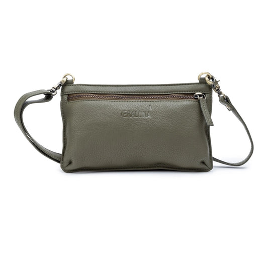 Nesak Crossbody Bag in Khaki Green — Veraluna by Oxfam Intermón
