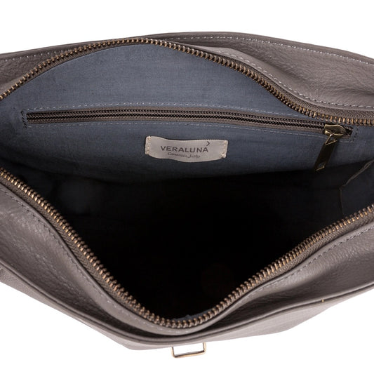 Post Clutch Bag in Caramel & Grey — Veraluna by Oxfam Intermón