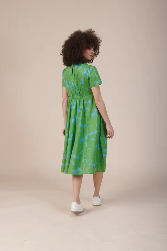 Recto Ombres Green Dress
