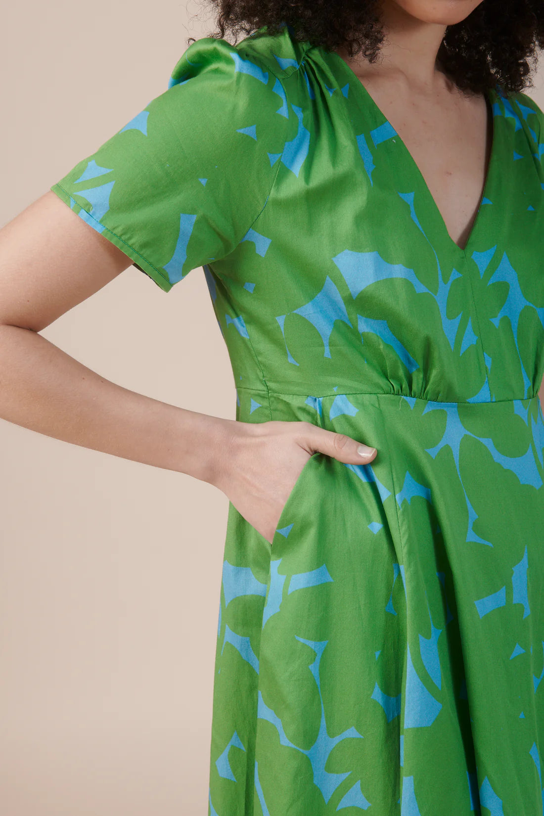 Recto Ombres Green Dress