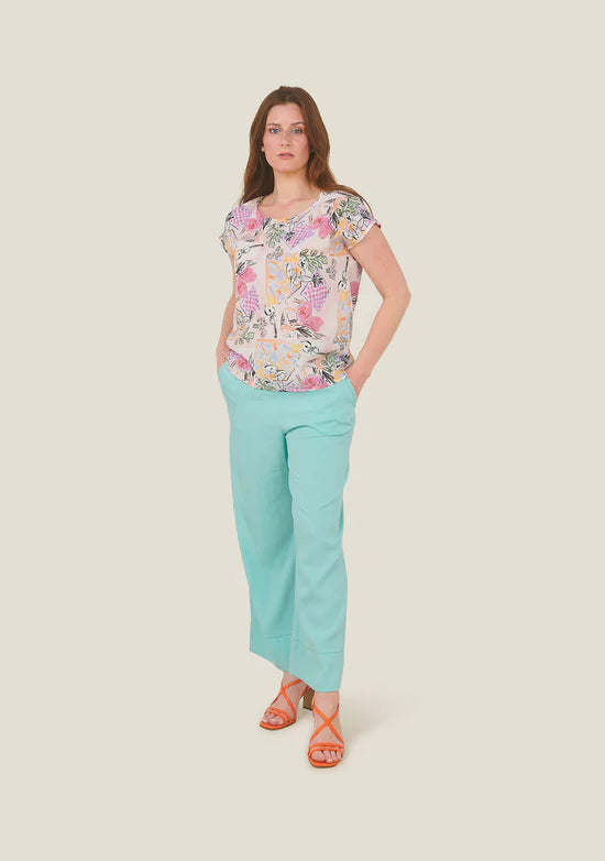 Tokio Home Printed Blouse in Rose