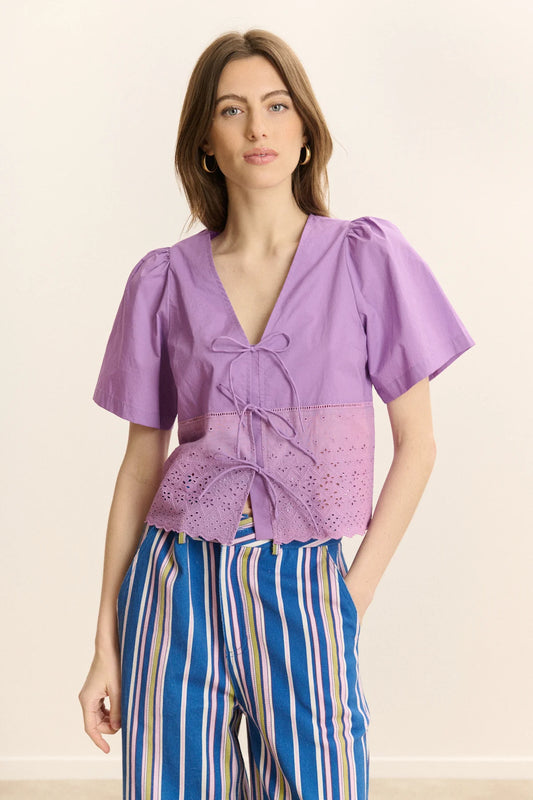 Venus Blouse in Lilac