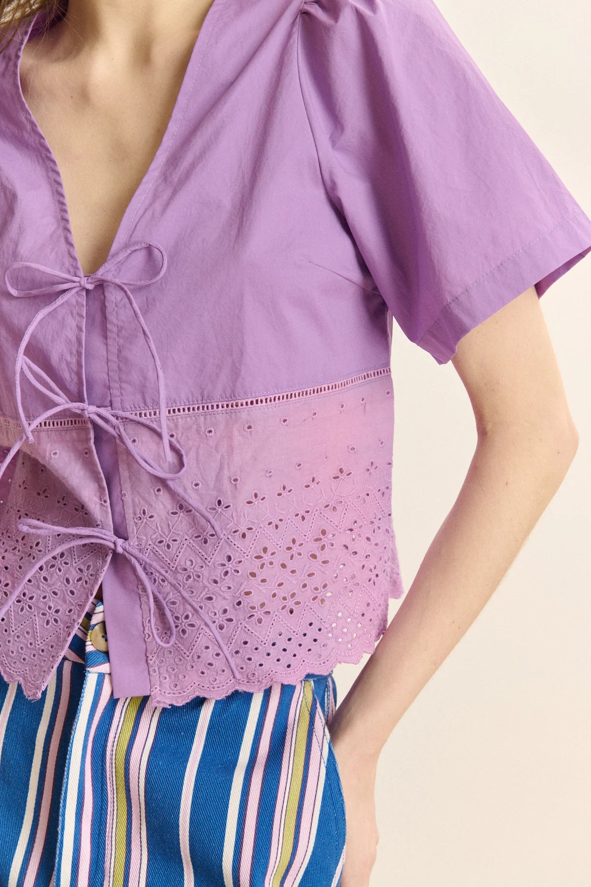 Venus Blouse in Lilac