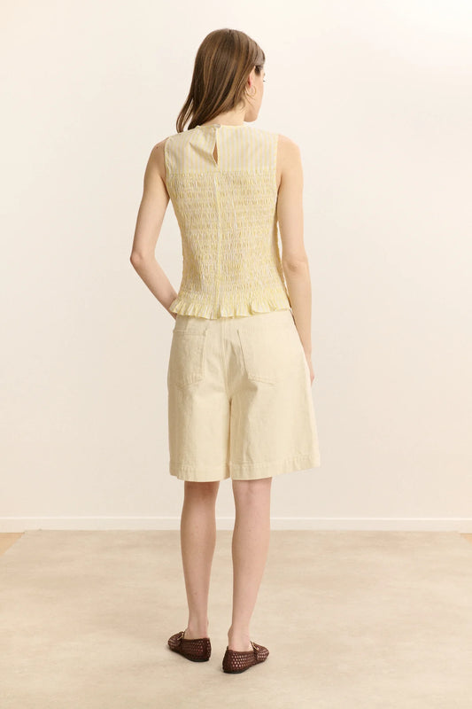 Vosges Lemon Denim Bermuda