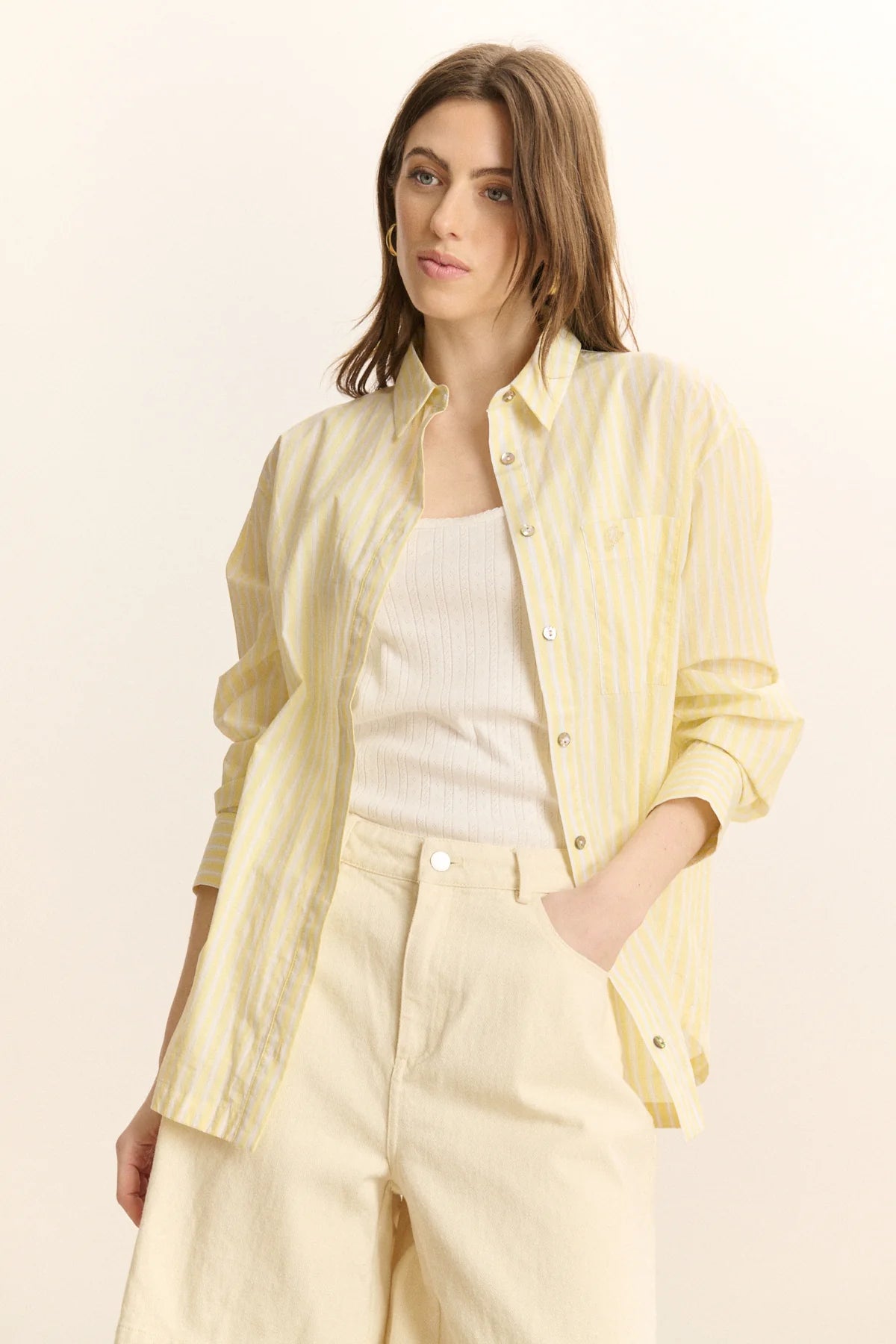 Vosges Lemon Denim Bermuda