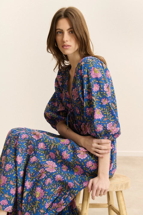 Vanina Printed Midi Dress