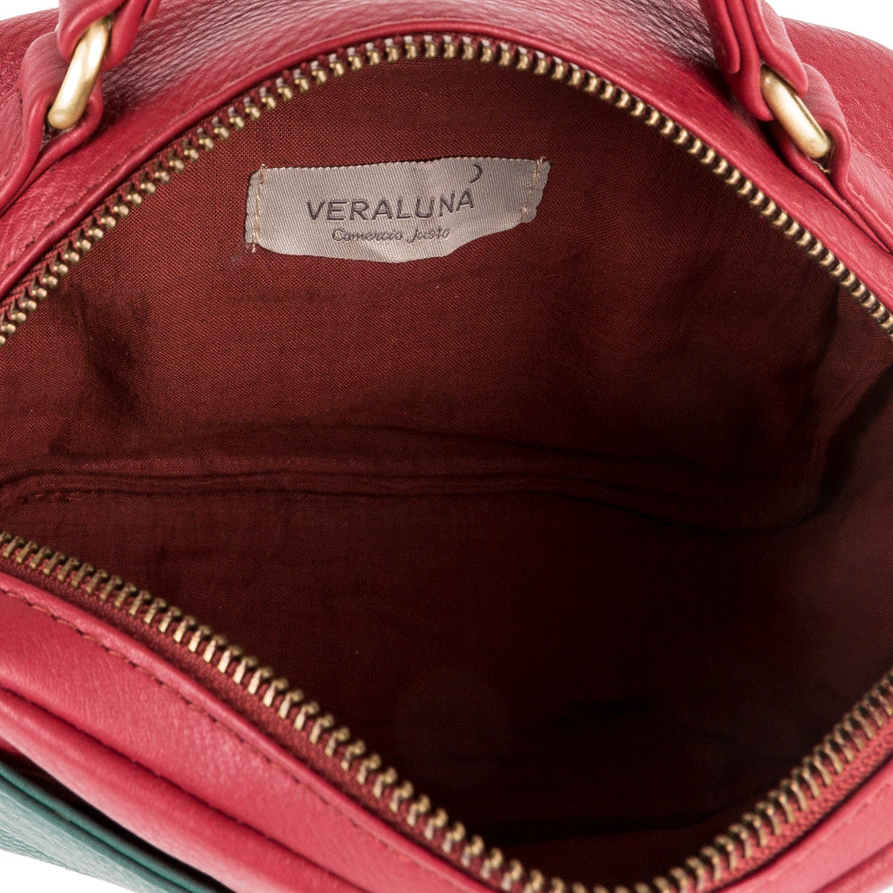 Casty Mini Bag in Forest Green & Rust — Veraluna by Oxfam Intermón