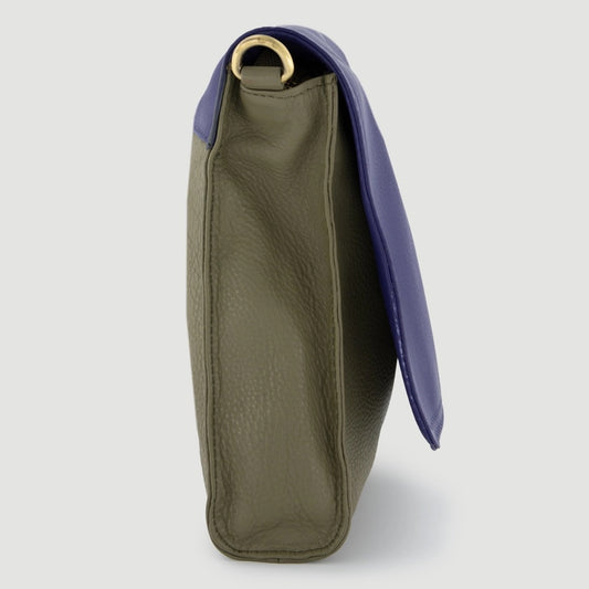 Kawi Crossbody Bag in Khaki & Blue — Veraluna by Oxfam Intermón