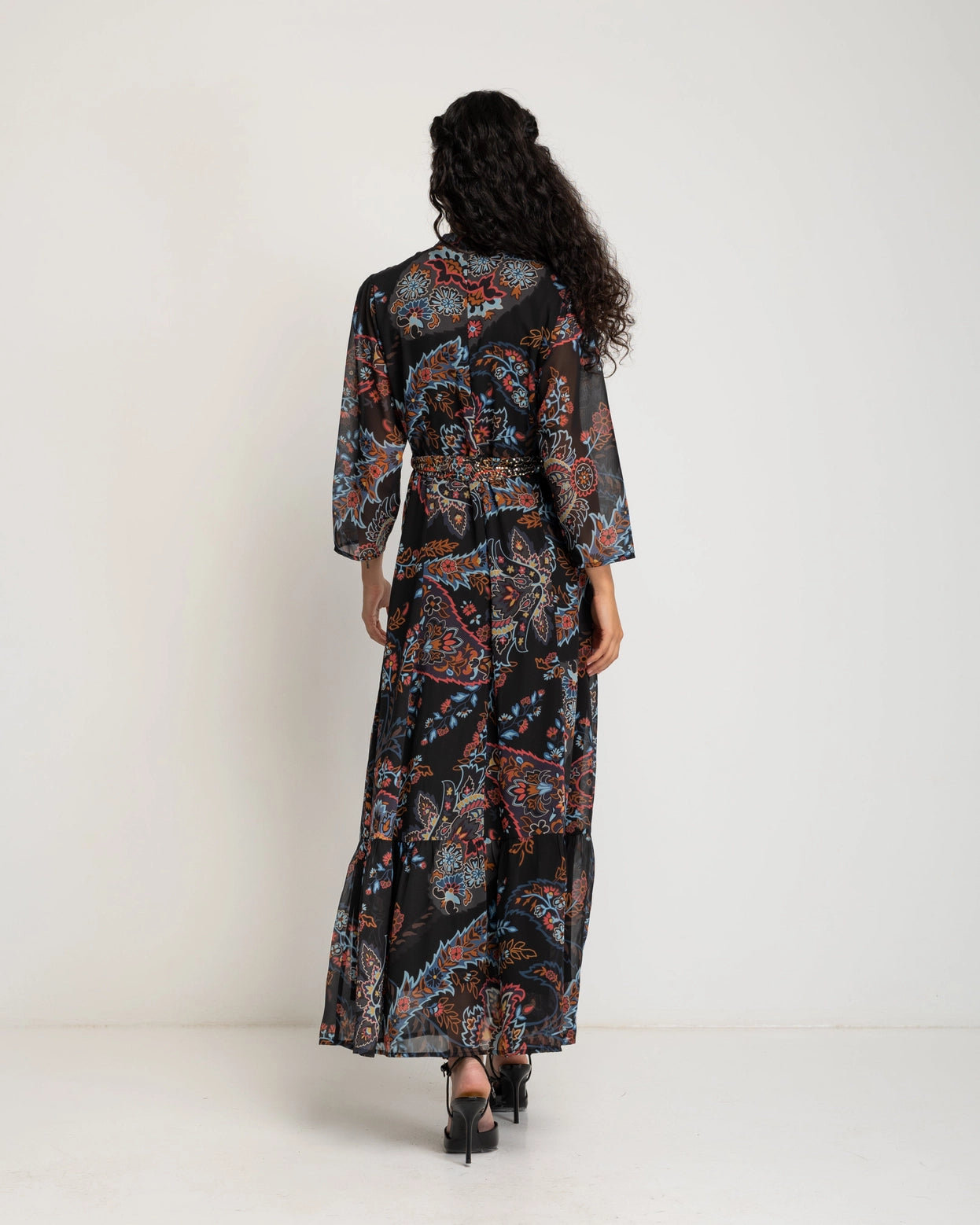 Magnolia Long Floral Print Dress
