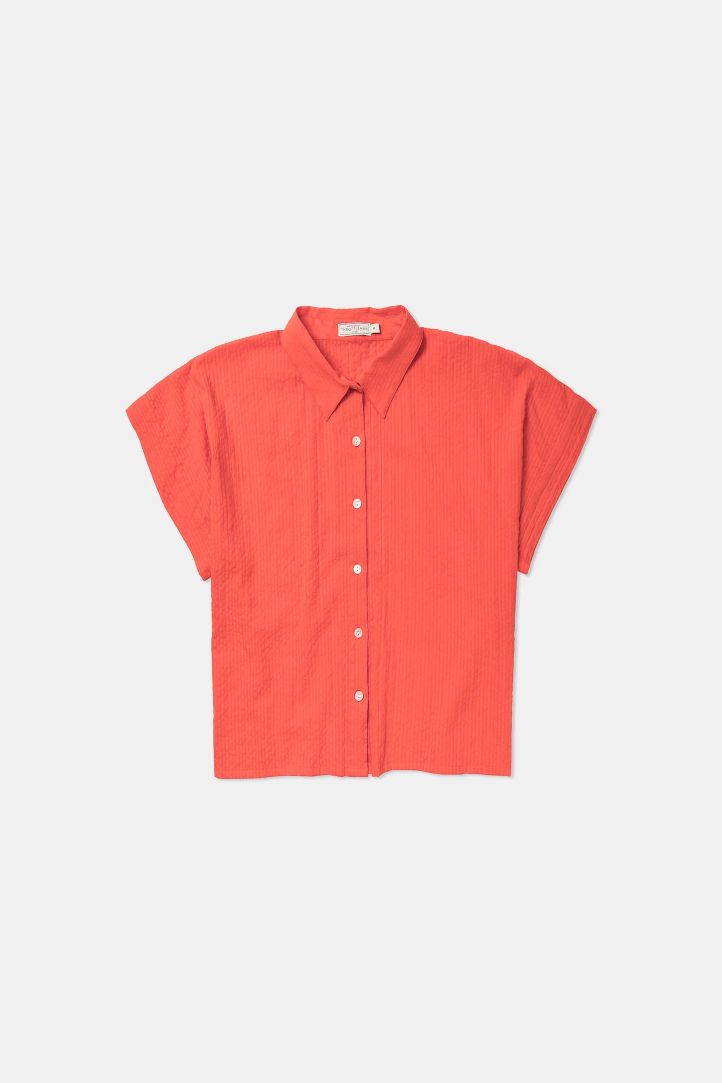 Koge Cotton Blouse in Coral Orange
